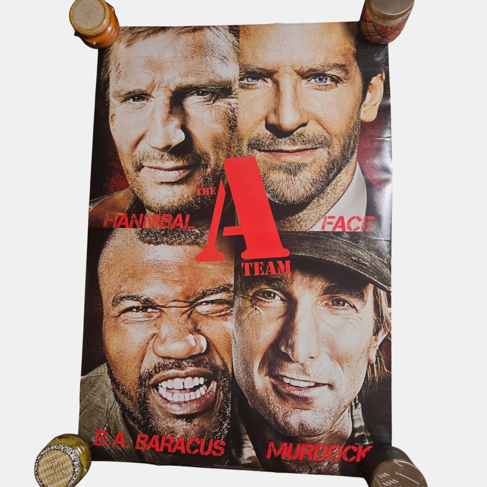 The A-Team 2010 Original Promo Movie Poster 27x40 Liam Neeson, Bradley‎ Cooper